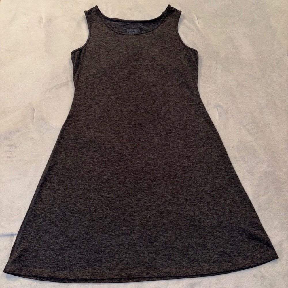 Patagonia Womens Heather Gray Sleeveless Tulip Back Active Dress Medium 626-763